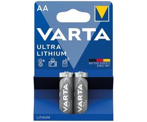 Pile cylindrique - Ultra Lithium - LR06 / AA - lot de 2