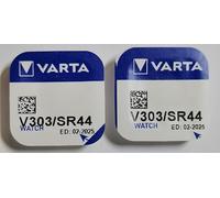 Pile de montre bouton varta 303 SR44SW 1.55v lot 2 piles - Varta, 303, SR44