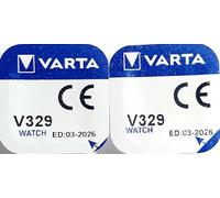 Pile de montre bouton varta 329 SR731SW 1.55v lot 2 piles