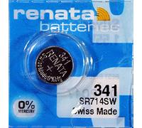 Pile de montre de Renata Renata fait-Swiss 341 ou SR714SW 1.55V rapide d’expédition (2 X 341 ou SR714SW)