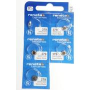 Pile de Montre de Renata Renata Fait-Swiss 379 ou SR521SW Or AG0 1.5V (5 x 379 ou SR 521 SW)