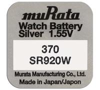 Pile de montre MURATA 370 (SR920W) - Oxyde d'argent sans mercure - Tension 1.55 V