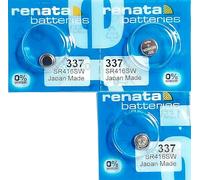 Pile de Montre Suisse Renata 3 x 337 ou SR416SW Fait D'oxyde d'argent 1,5 v (SR43SW)