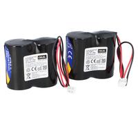 Pile de rechange compatible ABUS Security-Center pour sirène radio 2WAY 2x2er Set Panasonic Connecteur