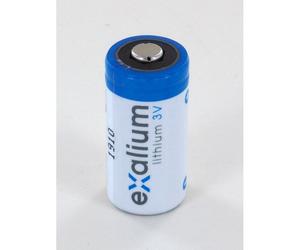 Pile lithium 3V 1.5Ah CR123A EXALIUM