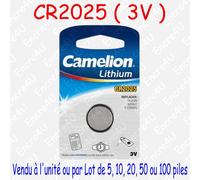 Pile Lithium 3V CR2016 CR2025 CR2032 CR2320 CR2325 CR2330 ... ( x 1 ou par Lot )