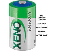 Pile lithium - LS14250 XL-050F - 3.6V - 1200 mAh - 25x14.3 mm
