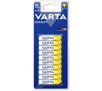 Varta 04103-229-630 : Pack de 4 piles alcalines AAA 1.5V à usage unique - Dimensions 44.5mm x 10.5mm, poids unitaire 11.3g
