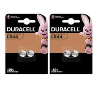 Pile LR44 DURACELL lot de 4 piles alcalines 1 5V LR 44 A76 V13GA AG13 1.5 Volts pile bouton péremption éloignée capacité 105mAh