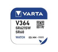 10 Piles Montre 364 / SR60 / SR621 / SR621SW / AG1 Varta