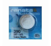 Pile montre SR1130SW 390 RENATA Oxyde d'argent 1,55V V390 D389-390 SR1130 SR54 capacité 60mAh date de péremption éloignée