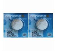 Pile montre SR1130SW 390 RENATA Oxyde d'argent 1,55V V390 D389-390 SR1130 SR54 lot de 2 piles pour montre date de péremption
