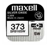 Pile montre SR916SW 373 MAXELL Oxyde d'argent 1,55V V373 SR68 SR916, capacité 26,5mAh, date de péremption éloignée