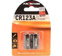 Ansmann Piles lithium CR123A (CR17335) 3V 1375 mAh Hautes performances - Lot de 2