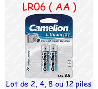 Pile Photo Lithium CR-P2 223 DL223A CRP2 6V 6 volts : à l'unité ou par lot de 5