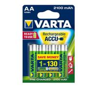 Pile rechargeable AA 1.2v 2100 mAh Nimh VARTA - préchargées - pack de 4 - 56706101404