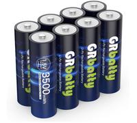 Pile Rechargeable AA 1,5V Lithium 3500mWh Haute Capacité,2 Heures de Charge Rapide,1500 Cycle pour Les Appareils Électroniques