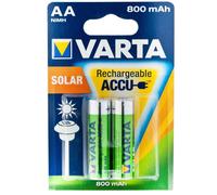 Varta 56736 Piles Rechargeables AA NiMH 1.2V 800mAh - Blister de 2, Dimensions 80x16x120mm, Diamètre 1.45cm, Hauteur 50.5mm