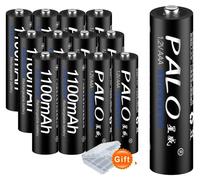 Pile rechargeable AAA, capacité de 1 100 mAh, compatibilité polyvalente, lot de 12 piles AAA, 1,2 V
