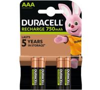 Pile rechargeable DURACELL AAA/LR03 PLUS POWER 750 mAh, x4