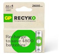 Pile rechargeable GP AA ReCyckO+ lot de 4 2600mAh