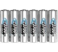 Ansmann Piles rechargeables LR6 (AA) NiMH HR06 2700 mAh 1.2 V – Lot de 6 (4+2 gratuit)