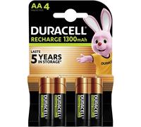 Pile rechargeable LR6 (AA) NiMH Duracell Duracell Rechargeable - Batterie 4 x AA-Typ - NiMH - (wiederaufladbar) 1300 mAh 1.2 V 1 pc(s)