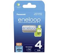 Panasonic Piles rechargeables eneloop BK-3MCDE/4BE AA 2000 mAh Ni-MH Lot de 4 prêt à l'emploi