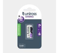 Pile Rechargeable RCR123A / 16340 650mAh Uniross Li-Ion 3,7V Accu