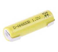 Pile rechargeable spéciale LR6 (AA) Mexcel -AA800B NS80AAI-LFU cosses à souder en U, à tête plate NiCd 1.2 V 800 mAh 1 p