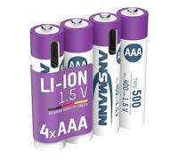 Pile rechargeable USB-C Li-ion AAA 400 mAh 1,5V - pack de 4 ANSMANN