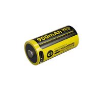 Pile Rechargeable via USB-C RCR123A 16340 NiteCore NL169R 3,6V 950mAh (Cable non fourni)