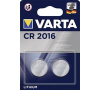Pile ronde lithium CR2016 VARTA - blister de 2 - 6016101402