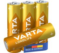 Pile Varta 04106 AA Alcaline 1.5V 4 pièces Or Jaune