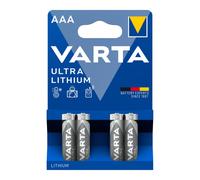 Pile Varta lithium LR03 AAA (x4) Argenté
