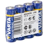 Pile Varta LR6 4-SP Industrial AA Alcaline 1.5V 4pcs Bleu