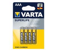4 Piles Salines AAA / LR03 Varta Super Heavy Duty