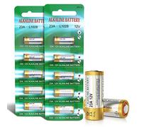 Piles 23A 12V A23 12 Volts Alkaline Batterie A23S MN21/23 L1028 V23GA LRV08 8LR932,Lot of 10, sans Mercure, Haute Performance [3 Ans Garantie]
