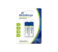 Piles AA - 1.2V rechargeables MediaRange - Lot de 2 - MRBAT123