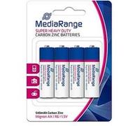 Piles AA - 1.5V non-rechargeables MediaRange Zinc-Carbone - MRBAT144 G