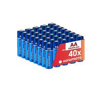 AgfaPhoto Piles Alcalines PLUS AA LR6 (1.5V, Lot de 40) - Longue Durée de Vie - Idéales pour Télécommandes, Jouets, Appareils Photo et Plus - Performance Fiable et Constante