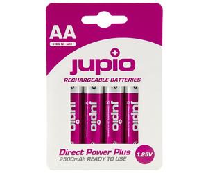 Piles AA Jupio Direct Power Plus 2500mAh - 4 unités