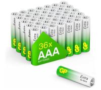 Piles AAA - Lot de 36 Piles GP Extra Batteries Alcalines AAA LR3 1 5v Longue durée très puissantes utilisation quotidienne