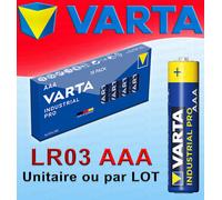 Piles AAA LR03 VARTA - AA LR06 INDUSTRIAL PRO LR3 LR6 PILE 1,5 V ALCALINE