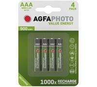 Piles AAA Rechargeables 900 mAh - Pile AAA Rechargeable Economique pour Appareils Électroniques - Pile Rechargeable LR03 Batteries Téléphone Fixe sans Fil DECT Toutes Marques Pack de 4 Piles AAA LR03