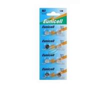 Piles alcalines bouton - EUNICELL - AG7 (LR927) - 1,55V - Lot de 8 - Équiv. 395/399