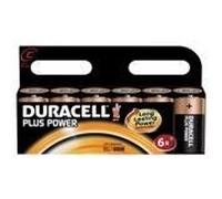Duracell Plus Power Pack de 6 Piles Alcaline Taille C Multicolore