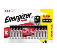 Piles Alcalines Energizer Max AAA/LR3. pack de 12
