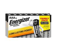 Piles Alcalines Energizer Power AAA/LR03, pack de 16