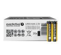 Everactive Piles alcalines industrielles LR03 AAA – Lot de 40